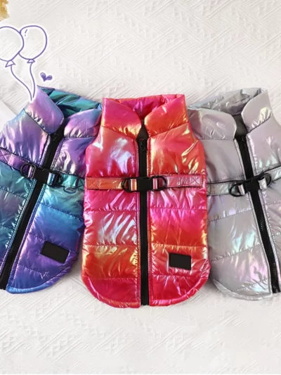 Large Dog Jacket Reflective Dog Clothes Winter Waterproof Clothing For Small Medium Dogs Pet Coats French Bulldog Vest