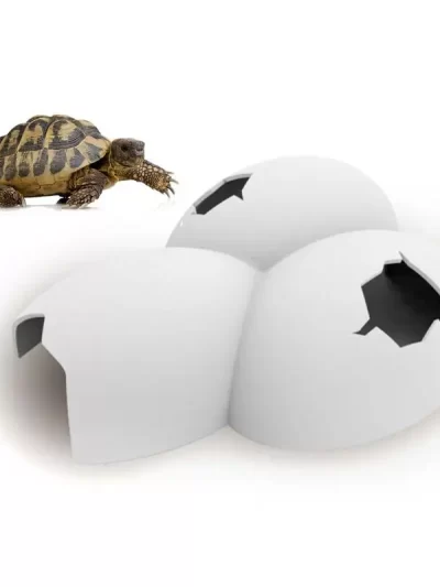 New Egg Shape Reptile Simulation Rock Cave Hideouts Reptile Hide Basking Hide Decoration Ornament For Aquariums Terrariums