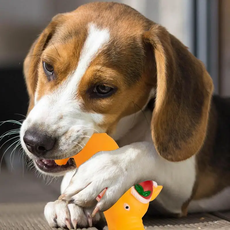 Squeaky Pig Dog Toy Durable Rubber Pig Squeaker Dog Puppy Chew Toys Latex Interactive Cute Toy For Small Medium Large Dogs - Image 4