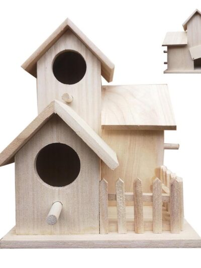 Unfinished Wooden Bird House