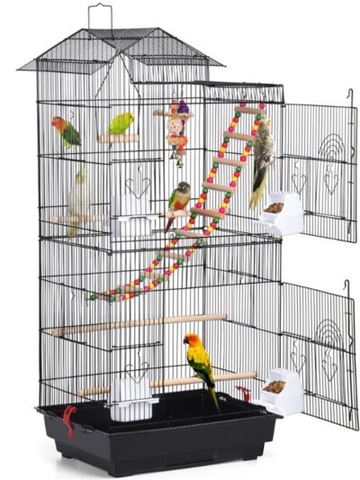 Easyfashion 39" Metal Parrot Cage