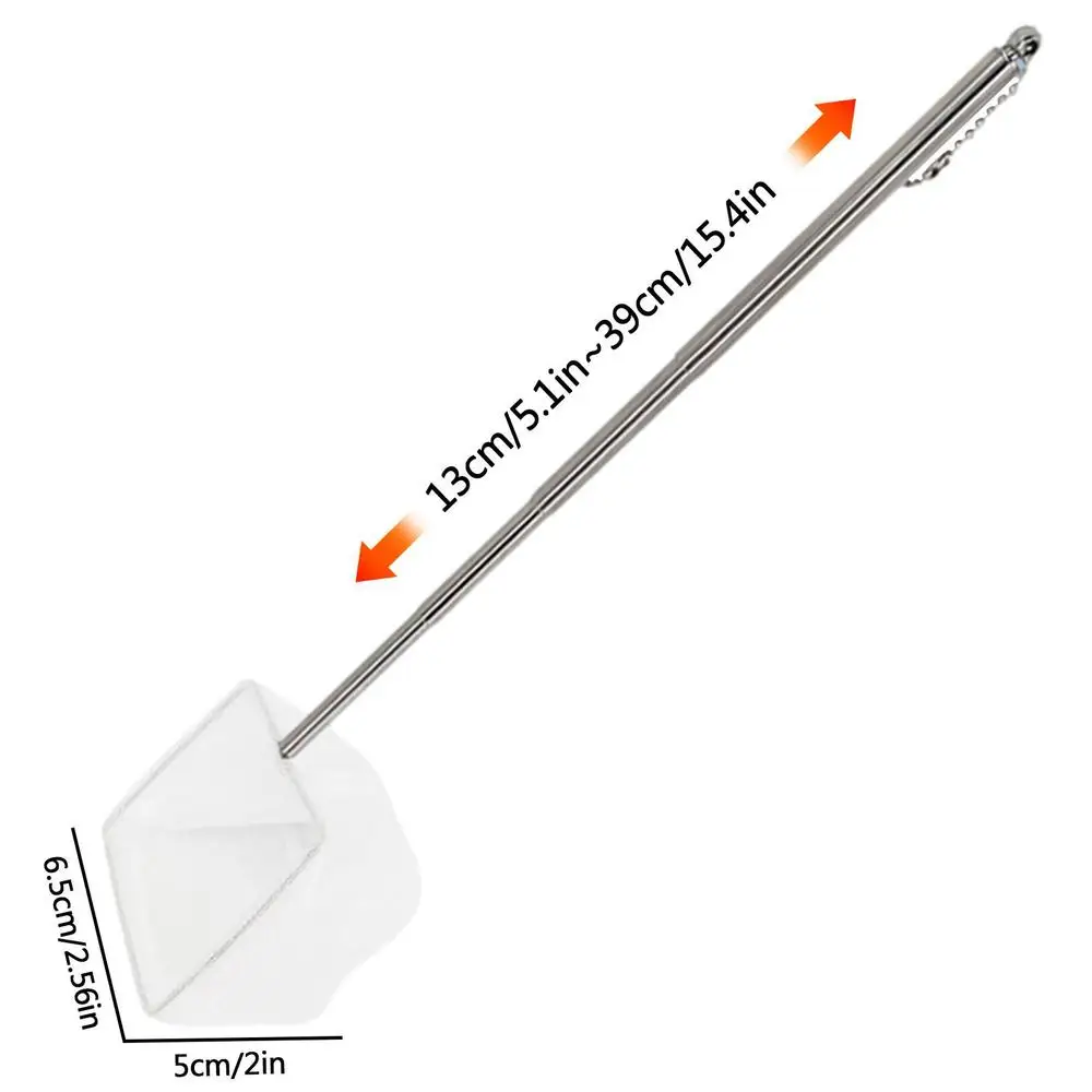 Fish Net Aquarium Cleaning Retractable 3D Stainless Steel Pocket Shrimp Catching Fish Tank Cleaning Net For Small Pond And Pool - Image 10