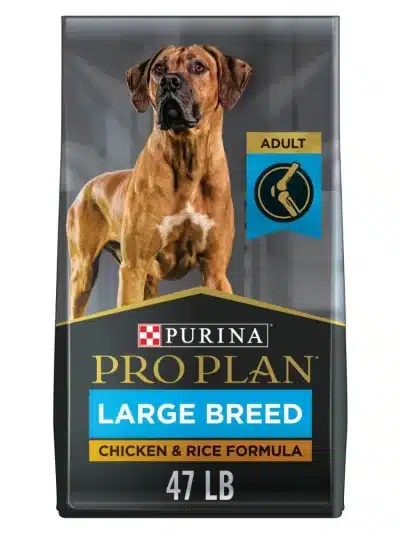 Purina Pro Plan Dry Dog Food for Large Adult Dogs High Protein,  Real Chicken & Rice, 47 lb Bag