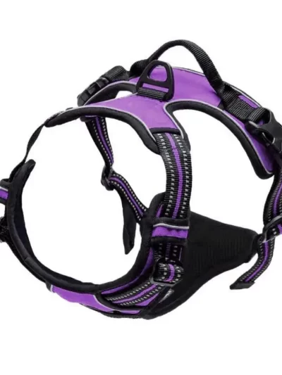 No Pull Dog Harness Front Clip Heavy Duty Reflective Easy Control Handle for Large Dog Walking
