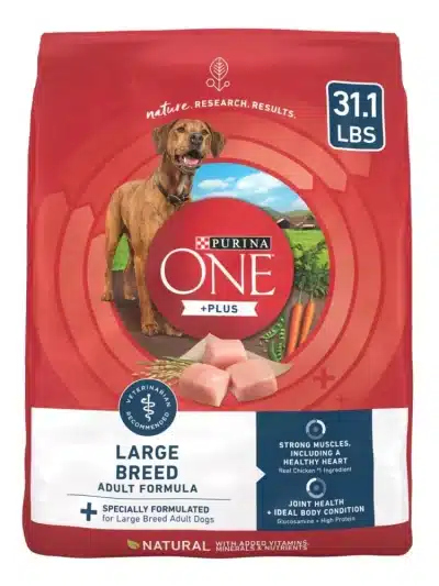 Purina One +Plus Dry Dog Food for Large  Adult Dogs High Protein, Real Chicken, 31.1 lb Bag
