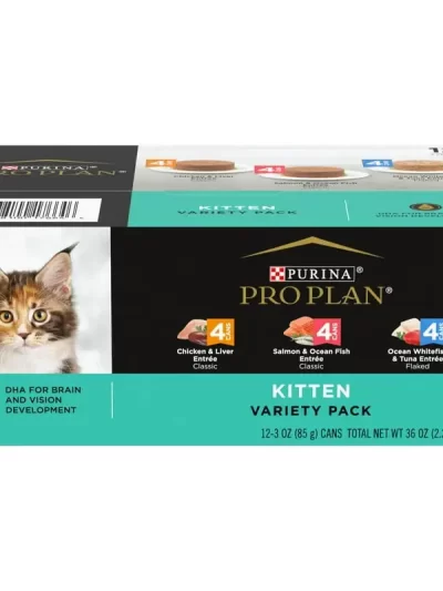 Cat Food for Kittens Variety Pack, 3 oz Cans (12 Pack)