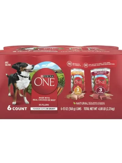 Beef & Chicken Wet Dog Food Variety Pack,13 oz Can (6 Pack)