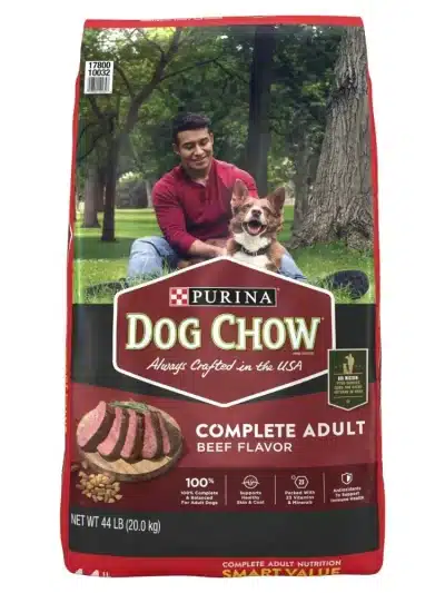 Purina Dog Chow Beef Flavor Dry Dog Food, 44 lb Bag